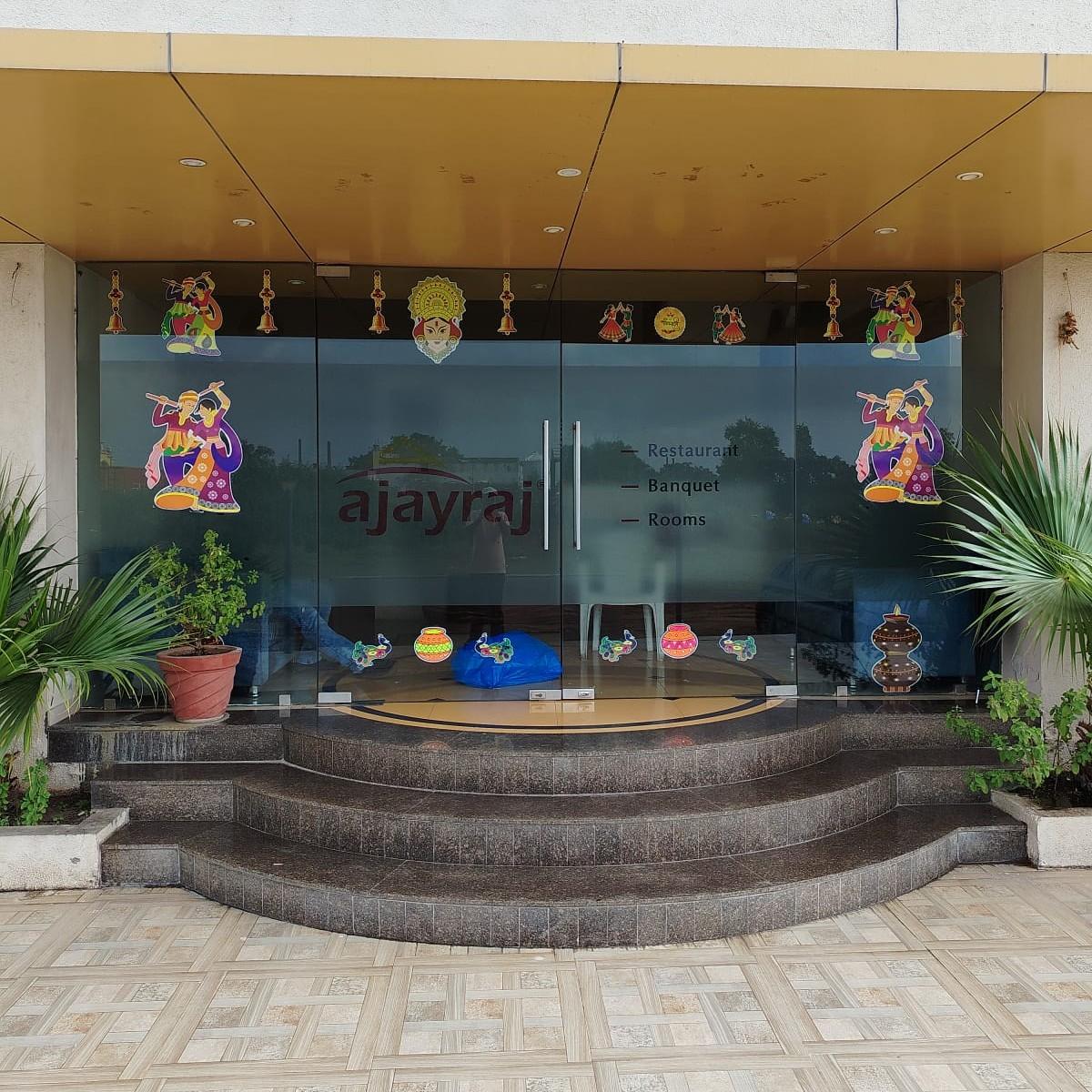 navratri special decoration at ami auto center